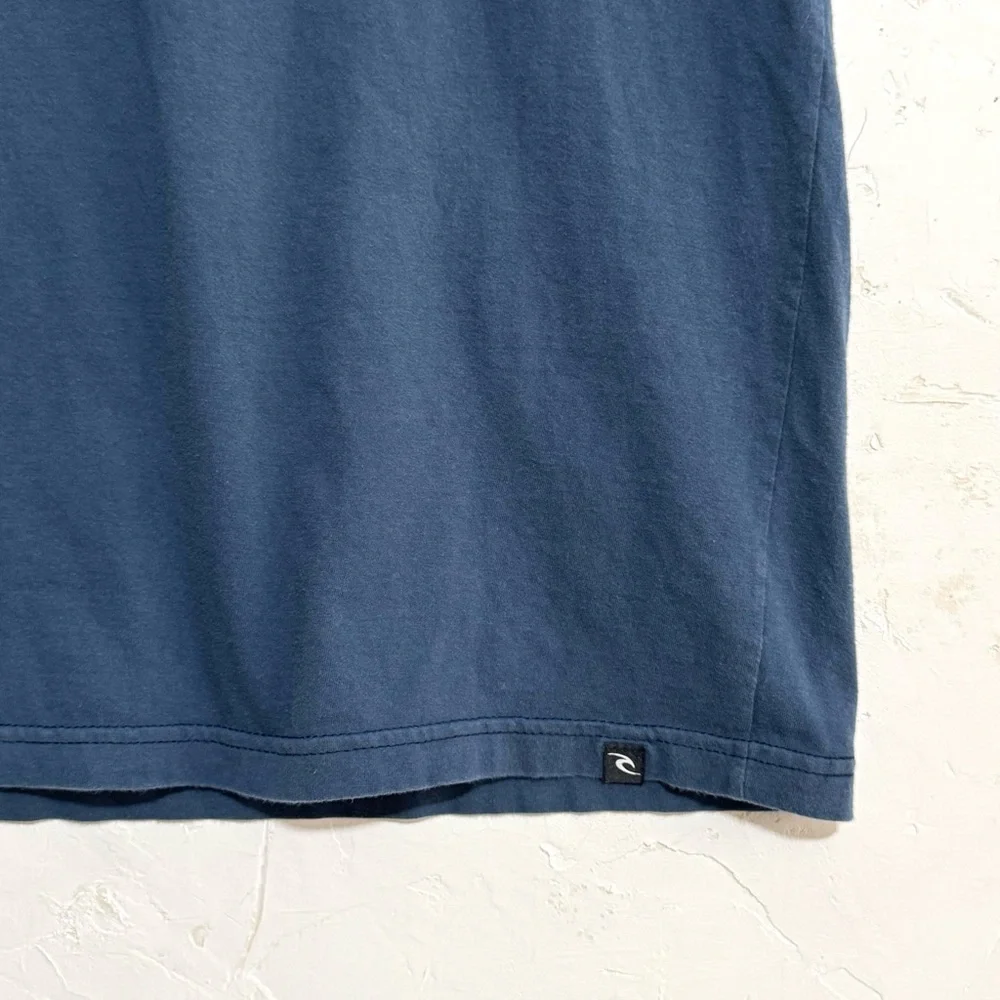 Vintage Rip Curl Aloha Graphic Tee Navy Small Slim Fit Surf Hawaii Rainbow - Picture 4 of 6